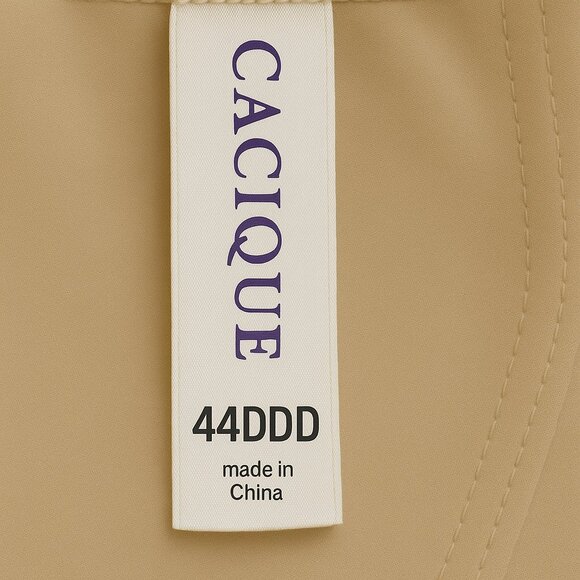 Cacique Lane Bryant Bra 44DDD Beige Lightly Lined Full Coverage Underwire Womens - Picture 7 of 10